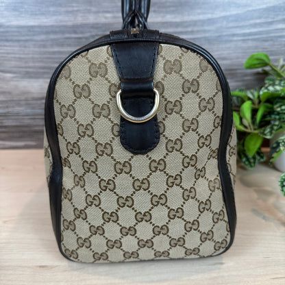 Gucci Original GG Boston Vintage Web Dark Brown