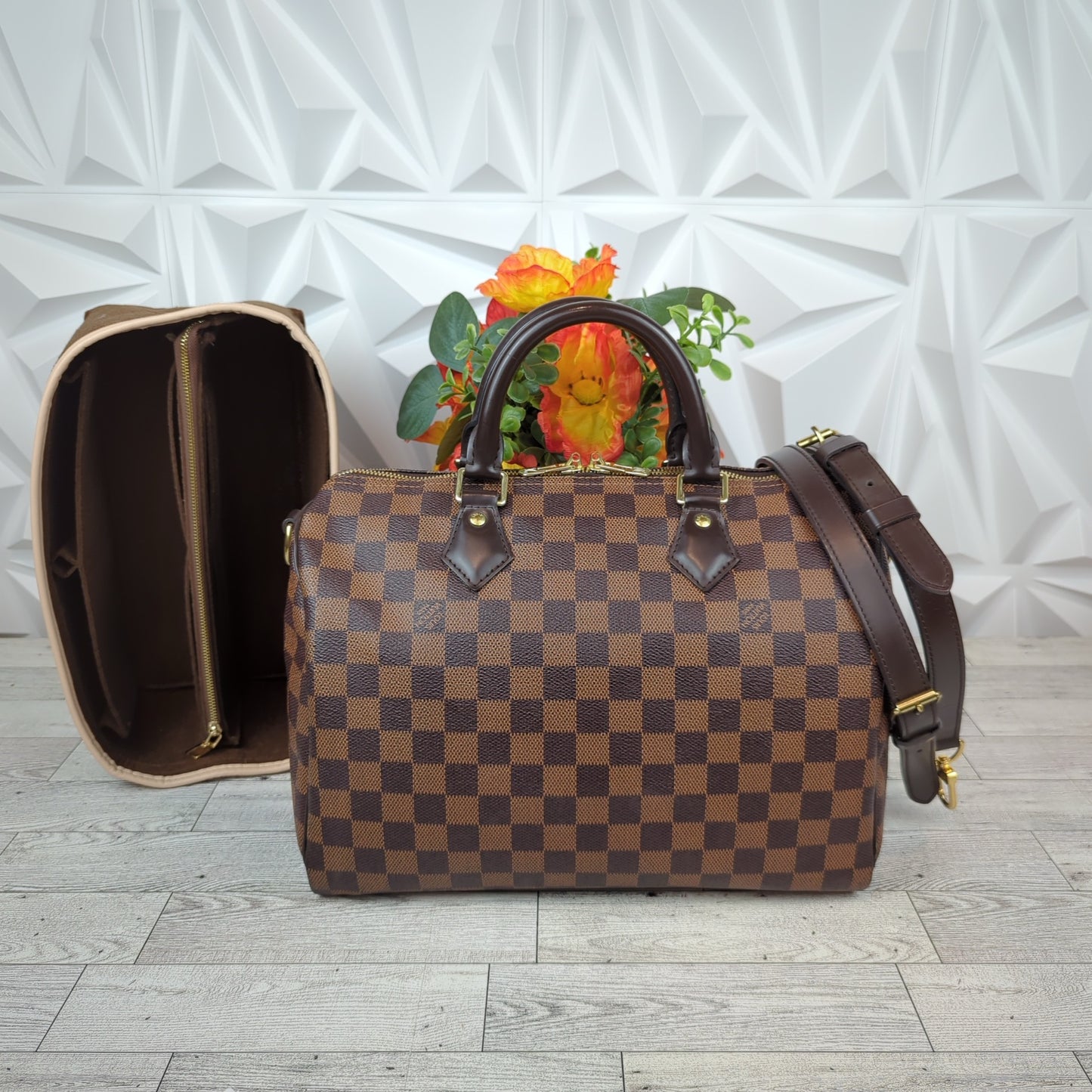 Louis Vuitton Damier Ebene Speedy Bandouliere 30