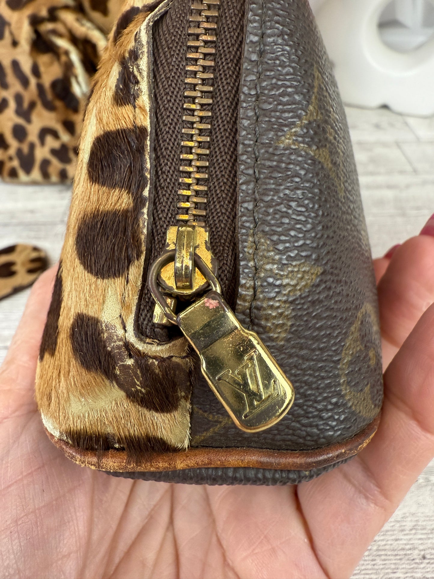 Louis Vuitton Rare Limited Edition Azzedine Alaia Monogram Leopard Alma Bag