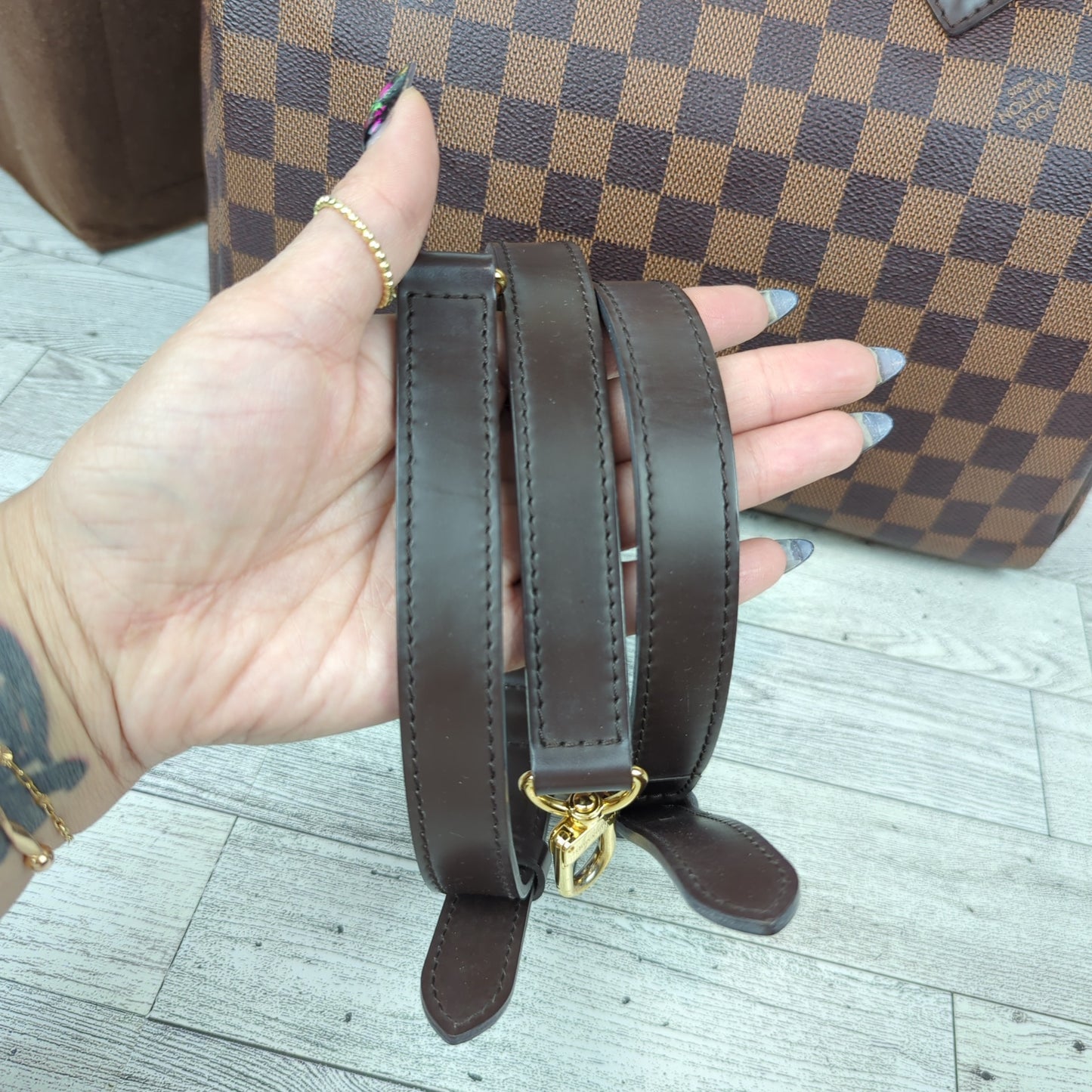 Louis Vuitton Damier Ebene Speedy Bandouliere 30