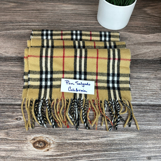 Burberry Check Scarf Beige