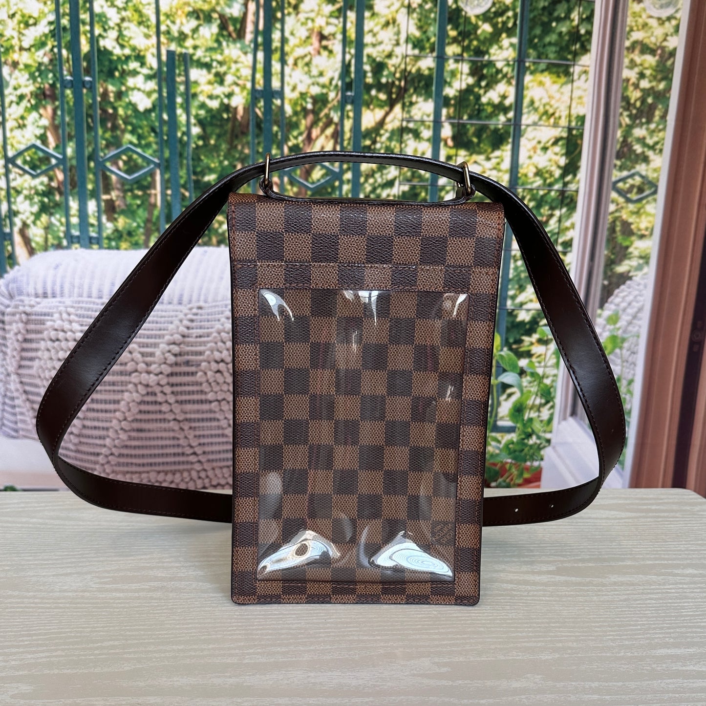 Louis Vuitton Damier Ebene Portobello Travel Shoulder Bag