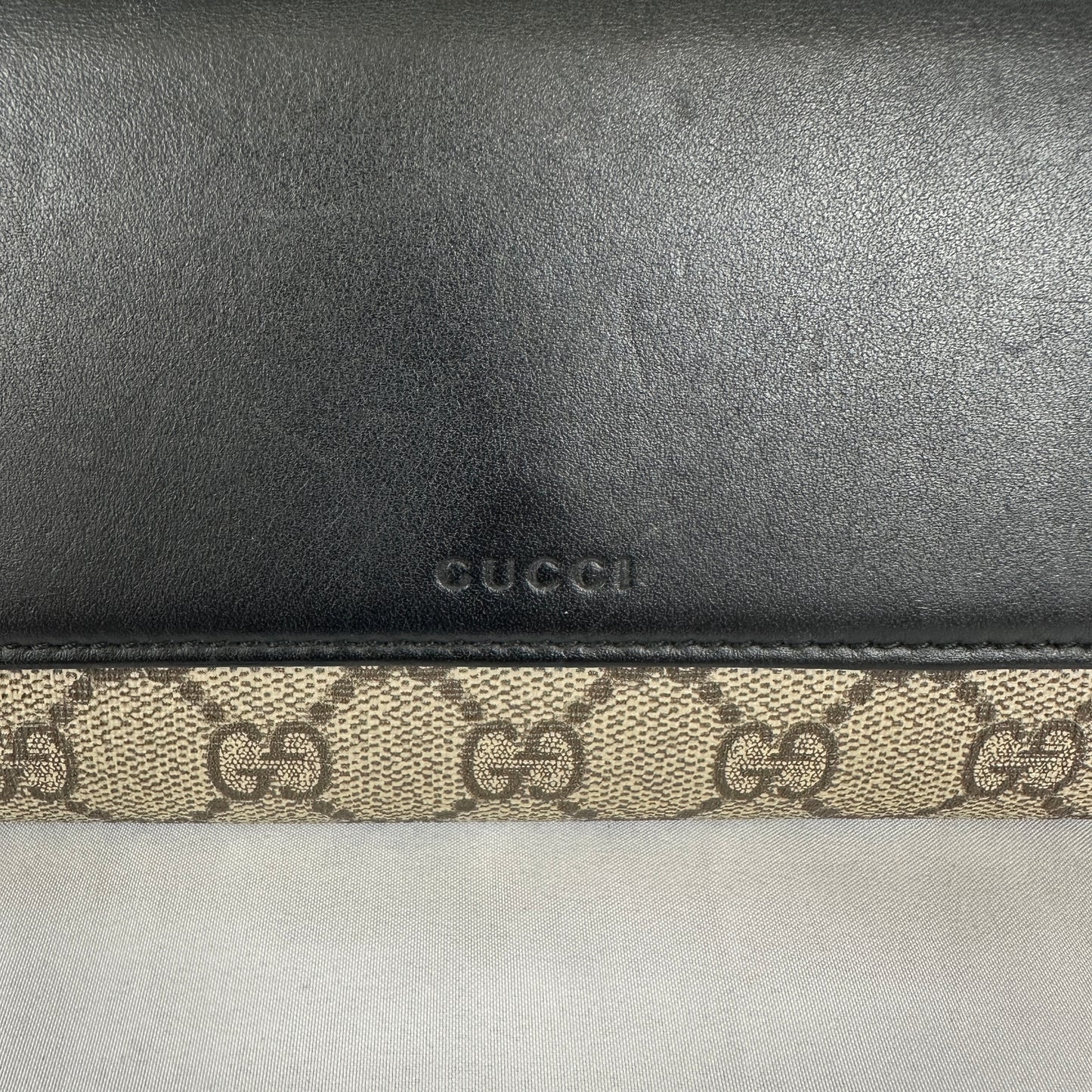 Gucci GG Supreme Continental Wallet Black