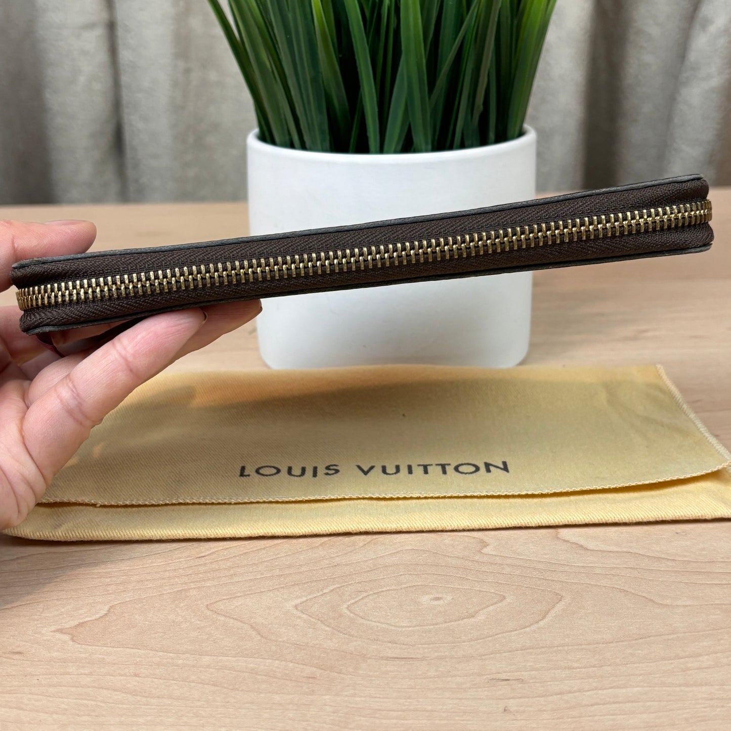 Louis Vuitton Damier Clemence Wallet Cherry