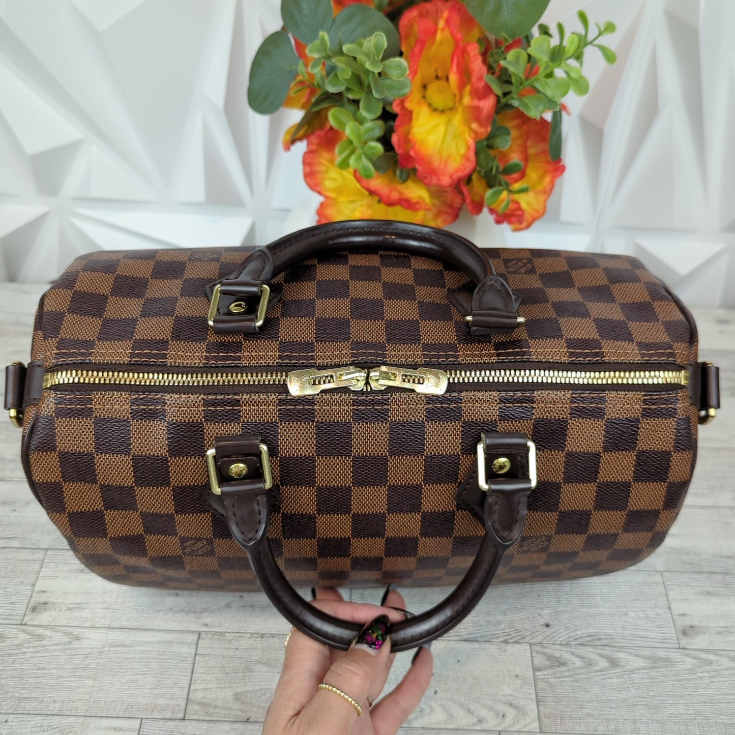 Louis Vuitton Damier Ebene Speedy Bandouliere 30