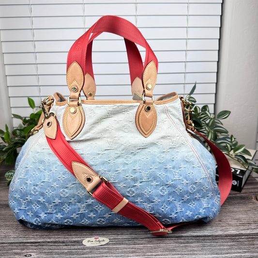 Louis Vuitton Limited Edition Blue Denim Sunlight Bag