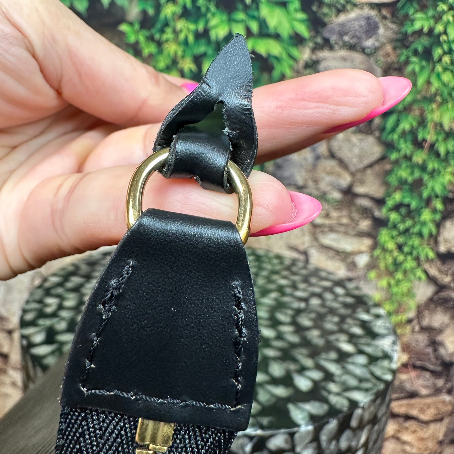 Louis Vuitton Black Epi Pochette Accessories