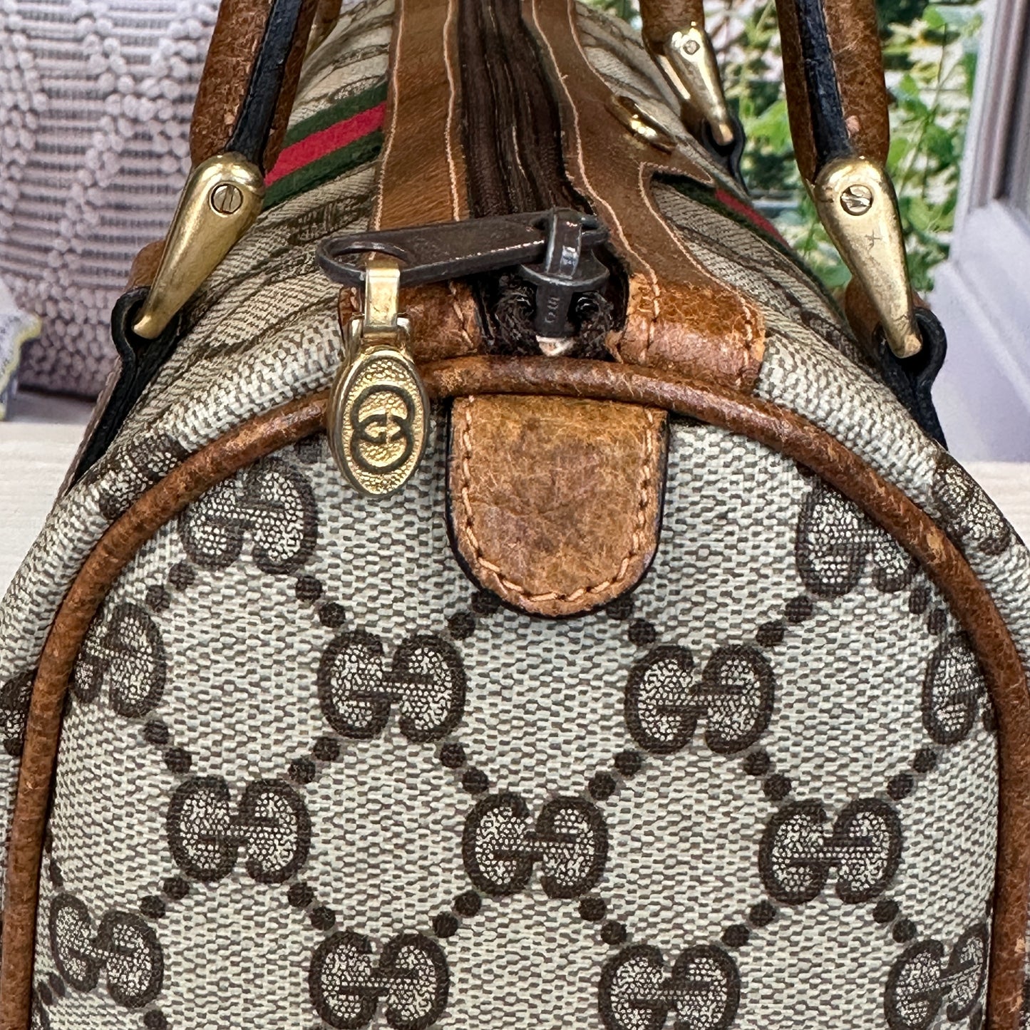 Gucci Vintage Ophidia Boston Bag