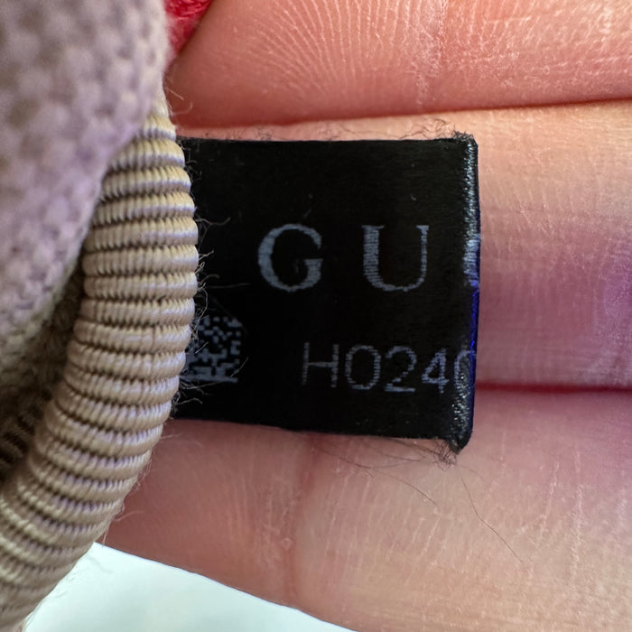 Gucci Red GG Logo Print Belt Bag