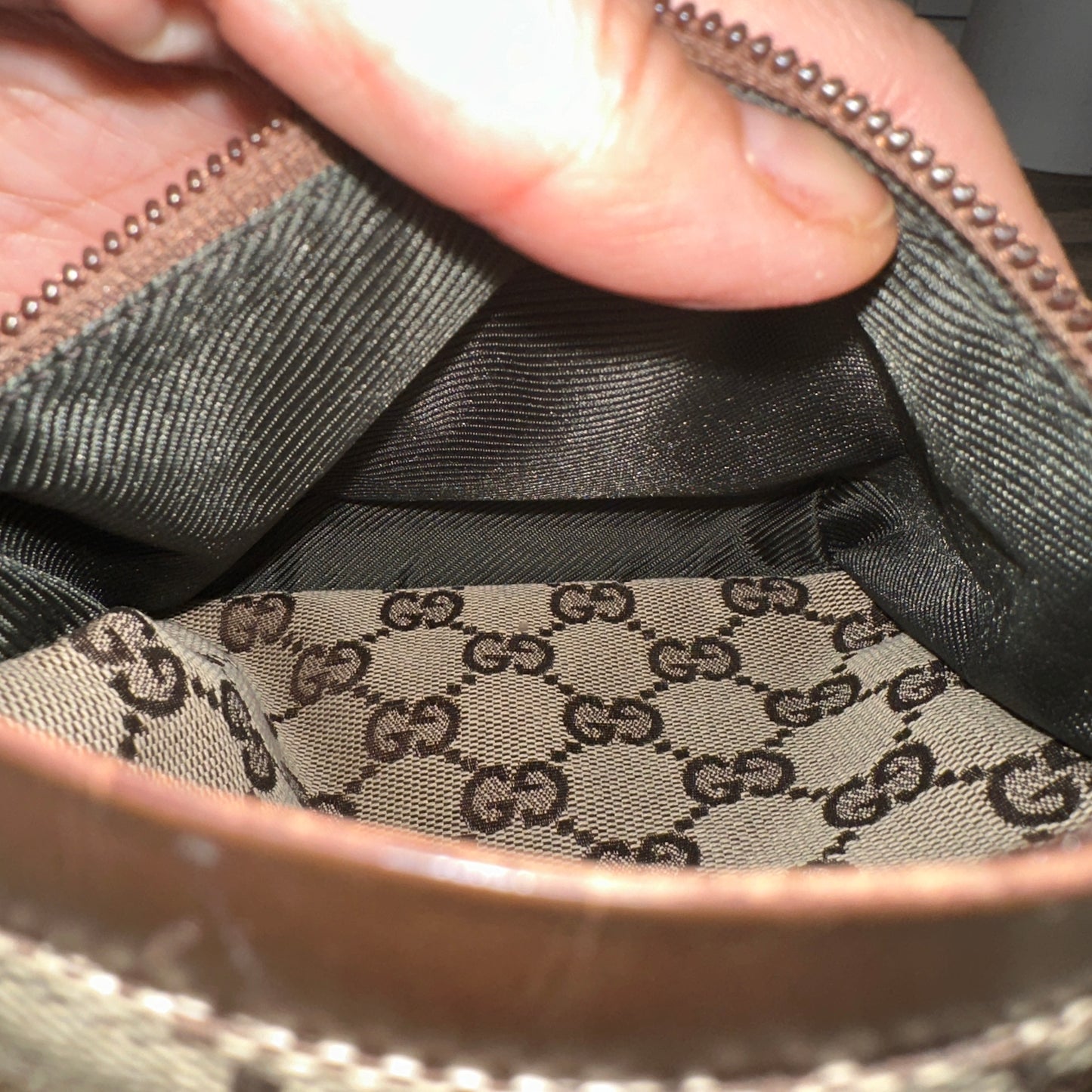 Gucci GG Canvas Belt Bag Brown