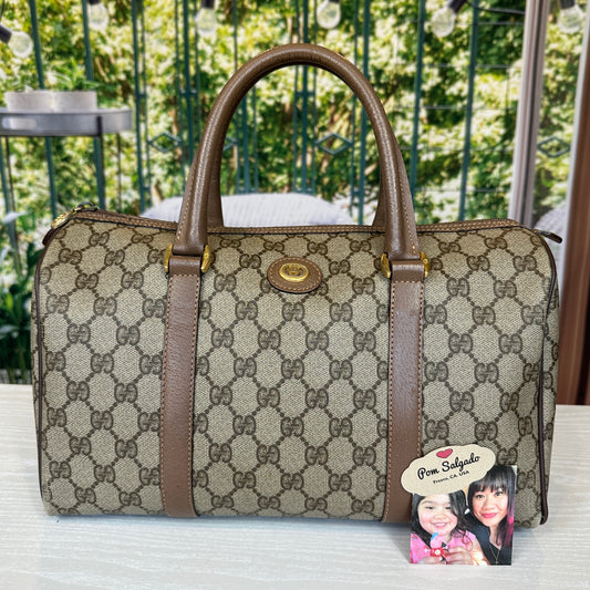 Gucci Vintage GG Boston Bag