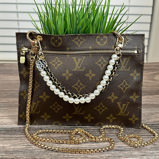 Louis Vuitton Randonnee Pouch Converted to Crossbody Clutch