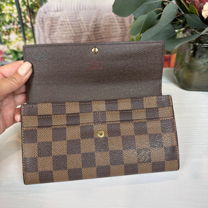 Louis Vuitton Damier Ebene Sarah Wallet