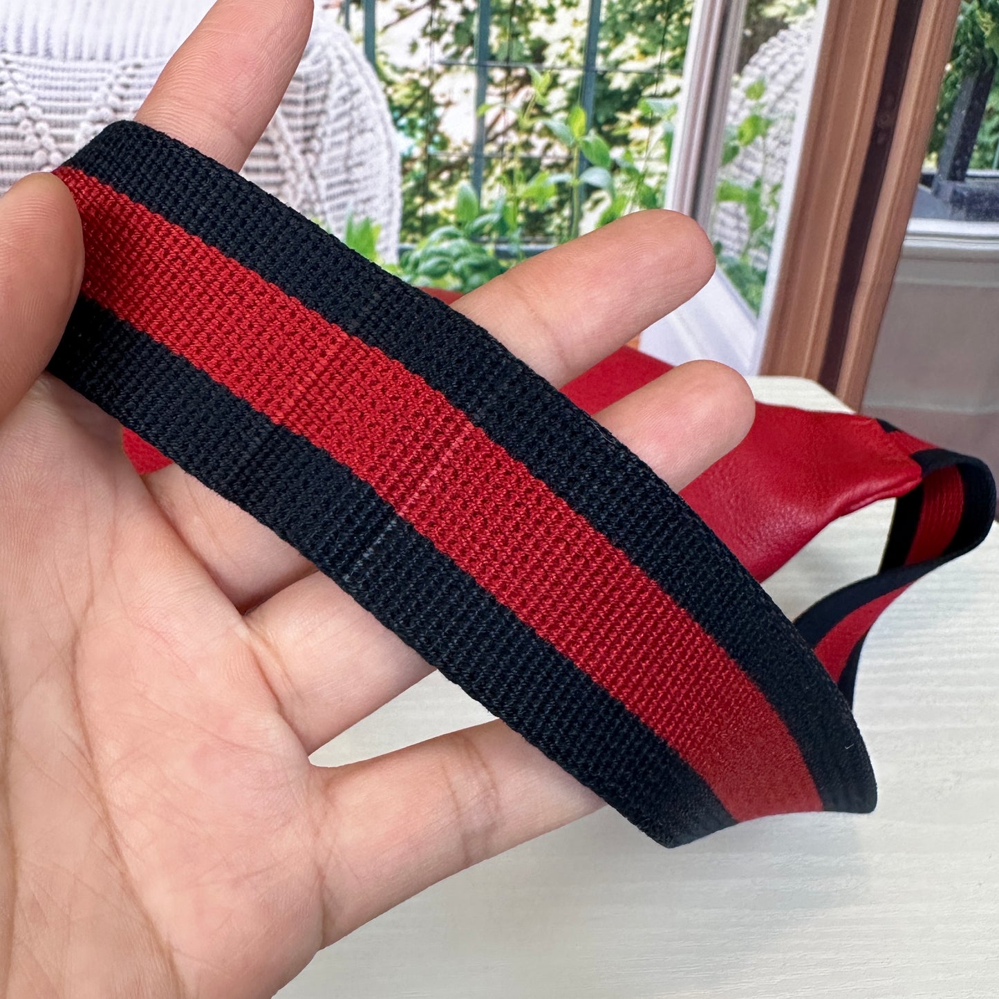 Gucci Red GG Logo Print Belt Bag