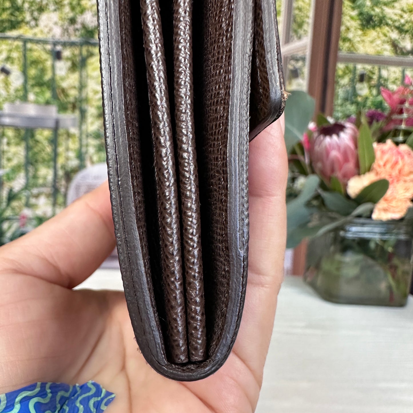 Louis Vuitton Damier Ebene Sarah Wallet