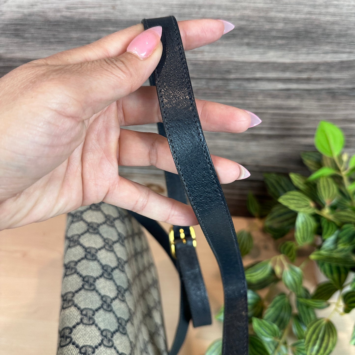 Gucci Vintage Supreme Sling Navy