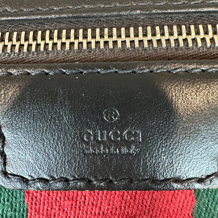 Gucci Original GG Boston Vintage Web Dark Brown