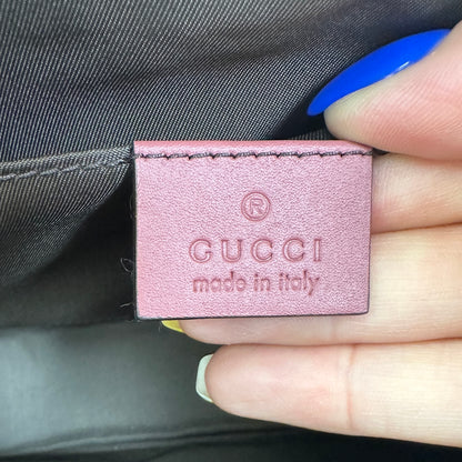 Gucci GG Supreme Blooms Cosmetic Case in Antique Rose