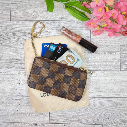 Louis Vuitton Damier Ebene Key Cles Pouch