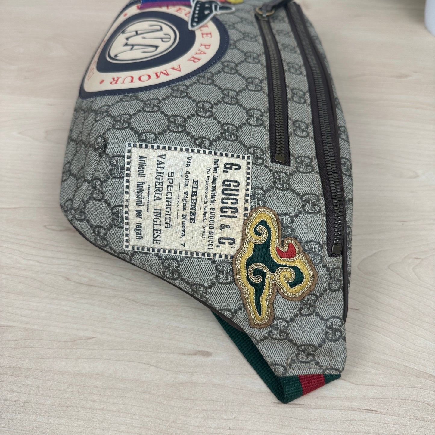 Gucci Courrier GG Supreme Canvas Belt Waist Bum Bag