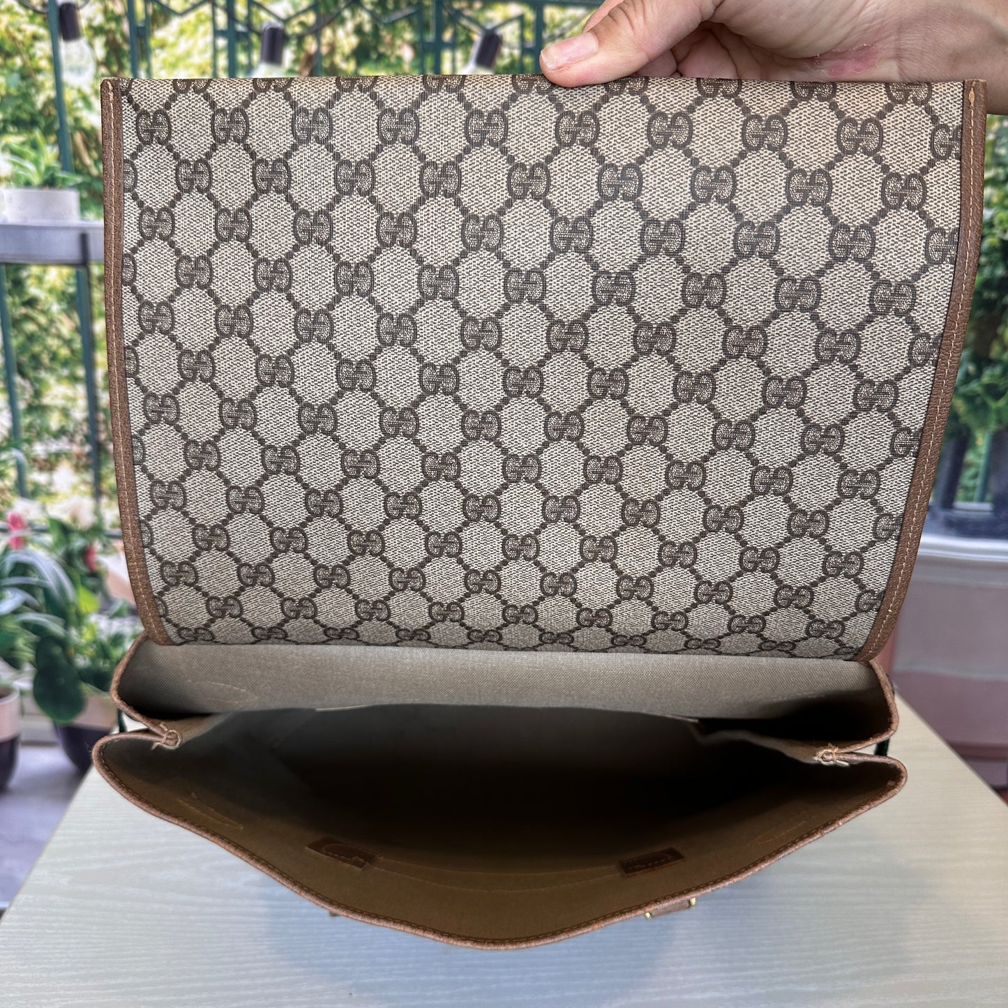 Gucci Beige GG Supreme Monogram Canvas Tote bag