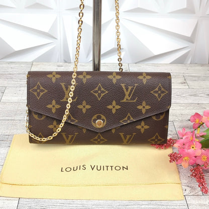 Louis Vuitton Monogram Sarah Wallet w/Crossbody WOC Kit