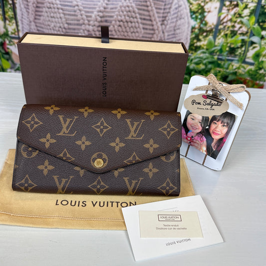 Louis Vuitton Monogram Sarah Wallet New Model