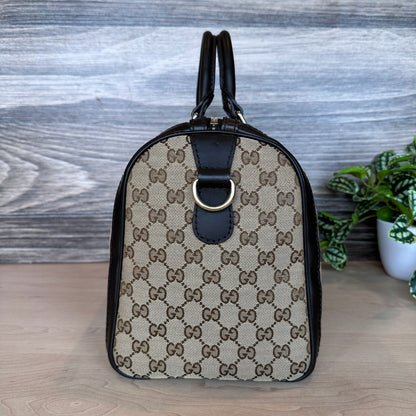 Gucci Original GG Boston Vintage Web Dark Brown