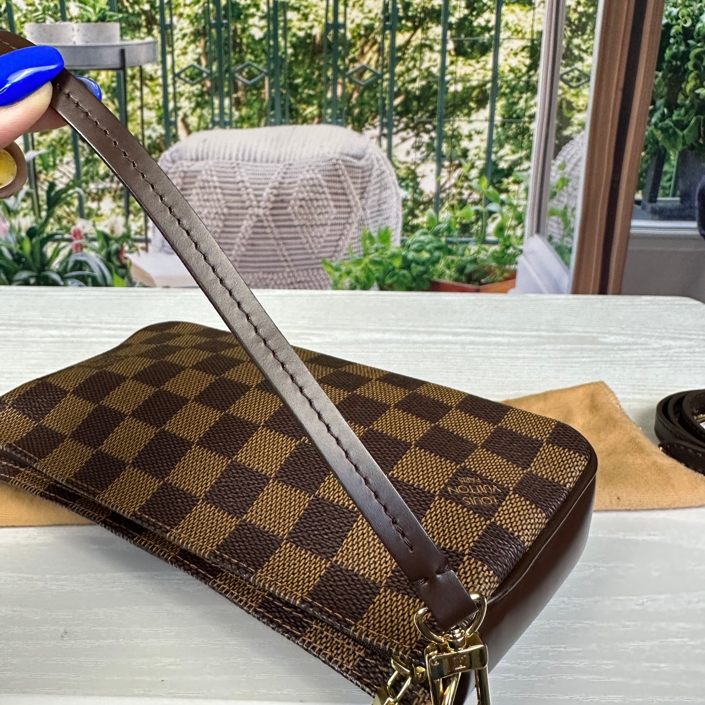 Louis Vuitton Damier Ebene Navona Pochette Accessories