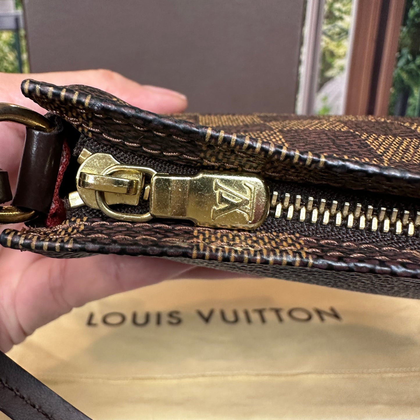 Louis Vuitton Damier Ebene Navona Pochette Accessories