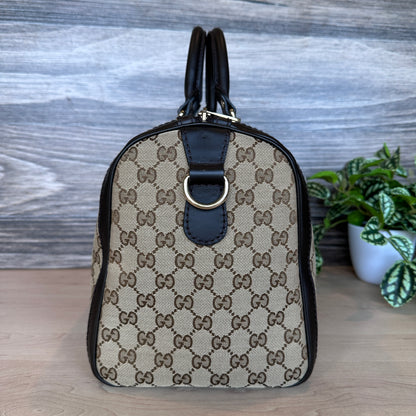 Gucci Original GG Boston Vintage Web Dark Brown