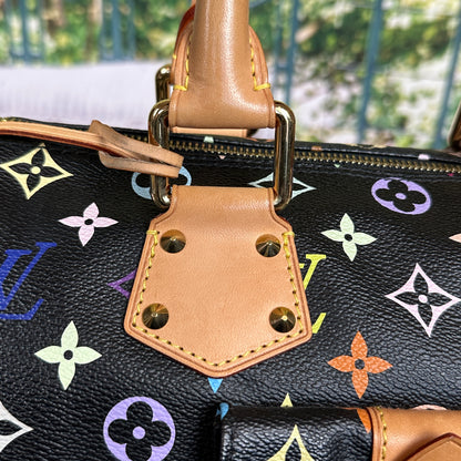 Louis Vuitton Limited Edition Murakami Black Multicolor Speedy 30