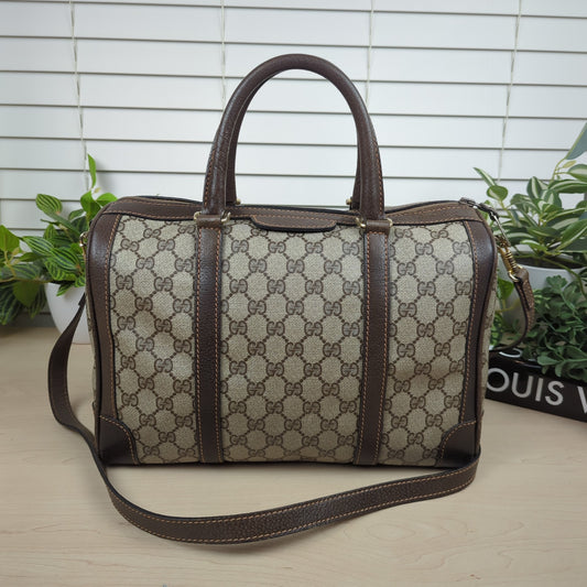 Gucci Vintage Two Way Boston Bag