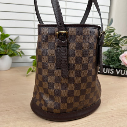 Louis Vuitton Marais Bucket Bag Damier Ebene