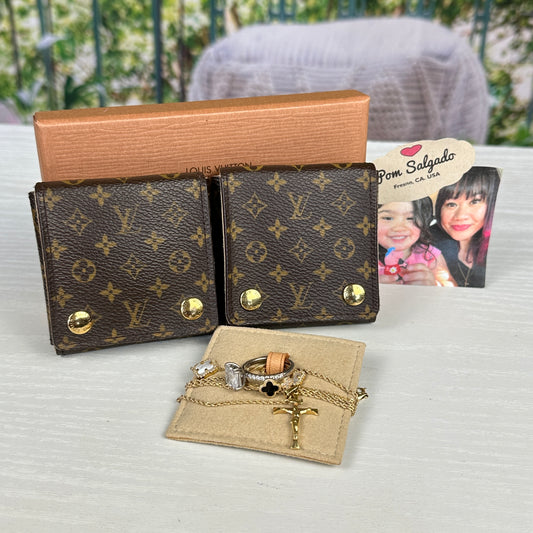 Louis Vuitton Monogram Jewelry Travel Case(2 Pieces)