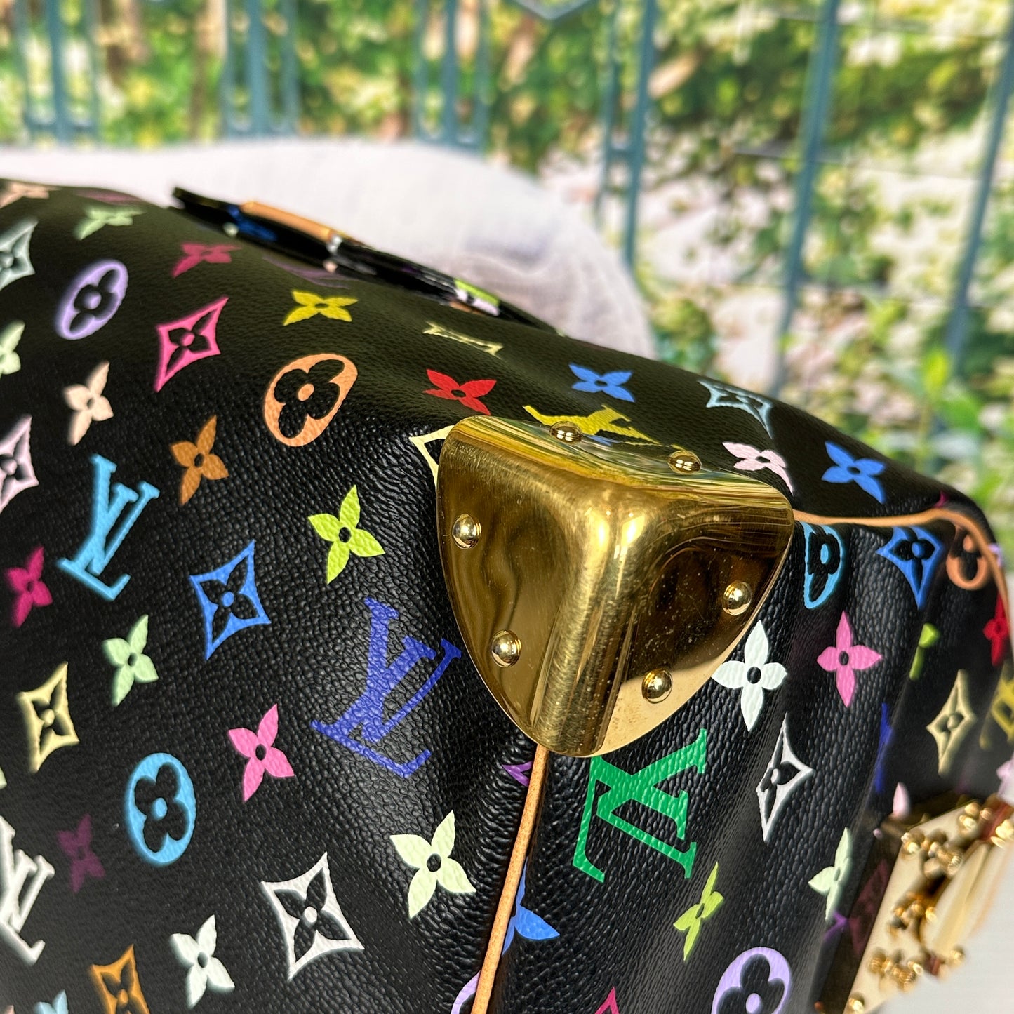 Louis Vuitton Limited Edition Murakami Black Multicolor Speedy 30