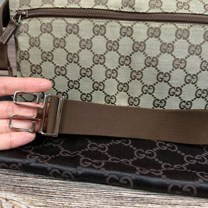 Gucci GG Canvas Belt Bag Brown