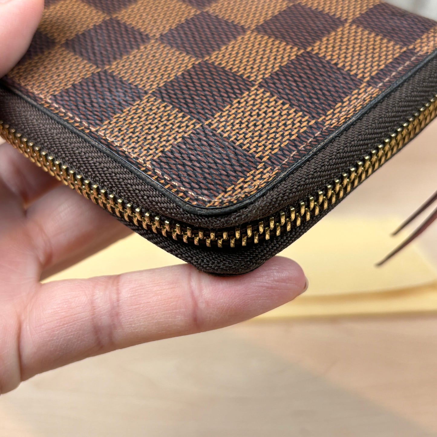 Louis Vuitton Damier Clemence Wallet Cherry