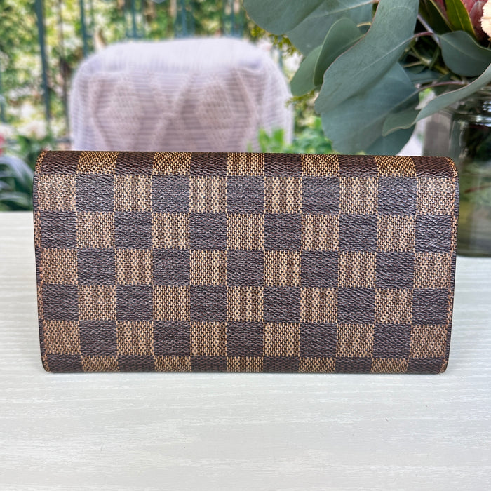 Louis Vuitton Aurore Leather And Ebene Monogram Coated Canvas