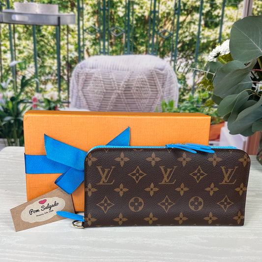 Louis Vuitton Rare Turquoise Blue Monogram Insolite Wallet