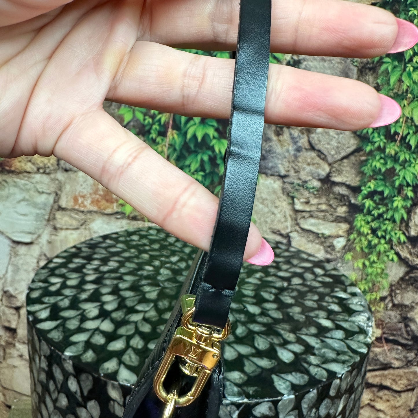 Louis Vuitton Black Epi Pochette Accessories