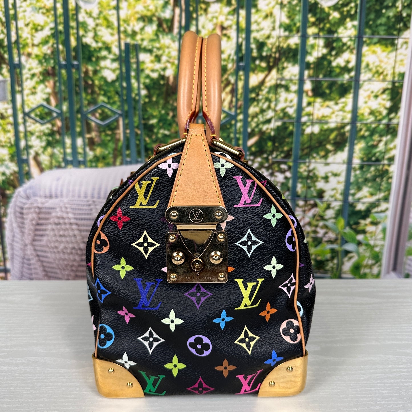 Louis Vuitton Limited Edition Murakami Black Multicolor Speedy 30