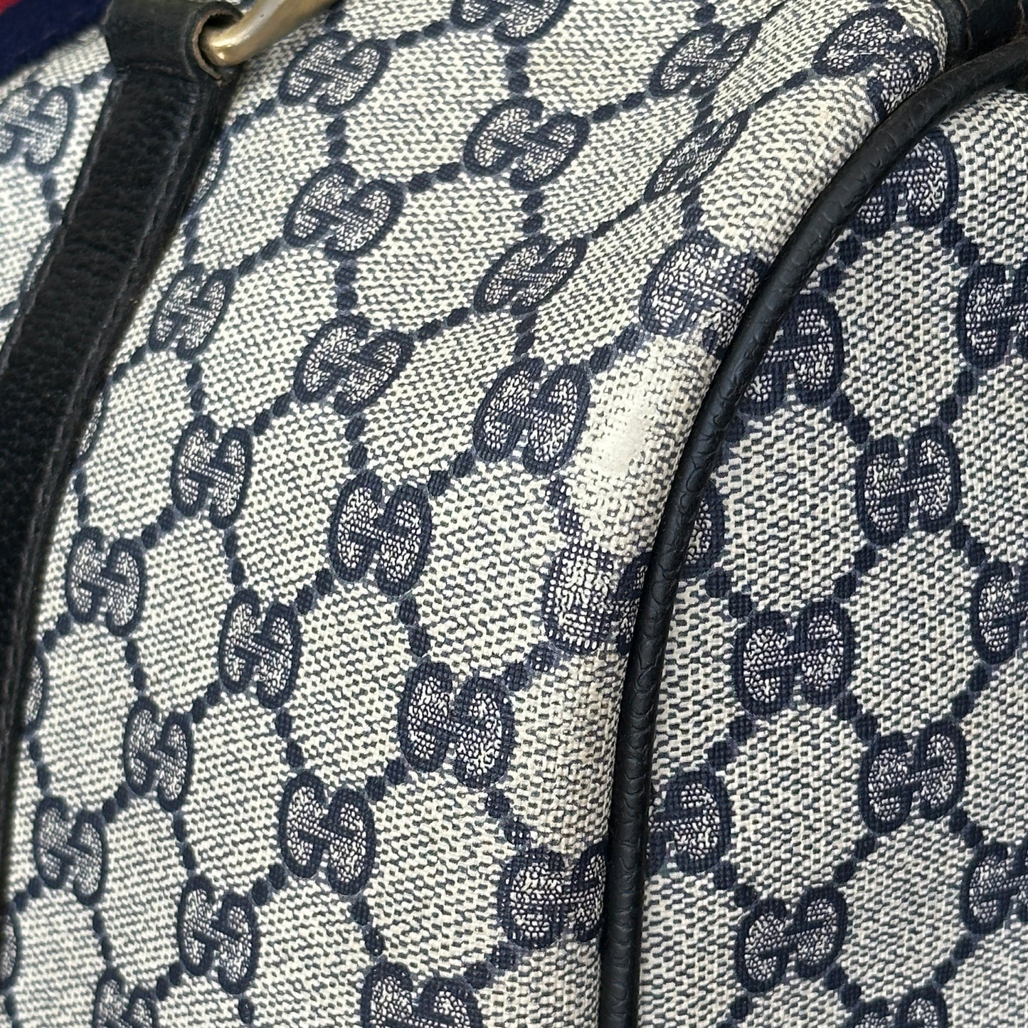 Gucci Navy Blue Boston Bag