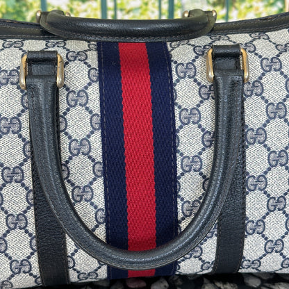 Gucci Navy Blue Boston Bag