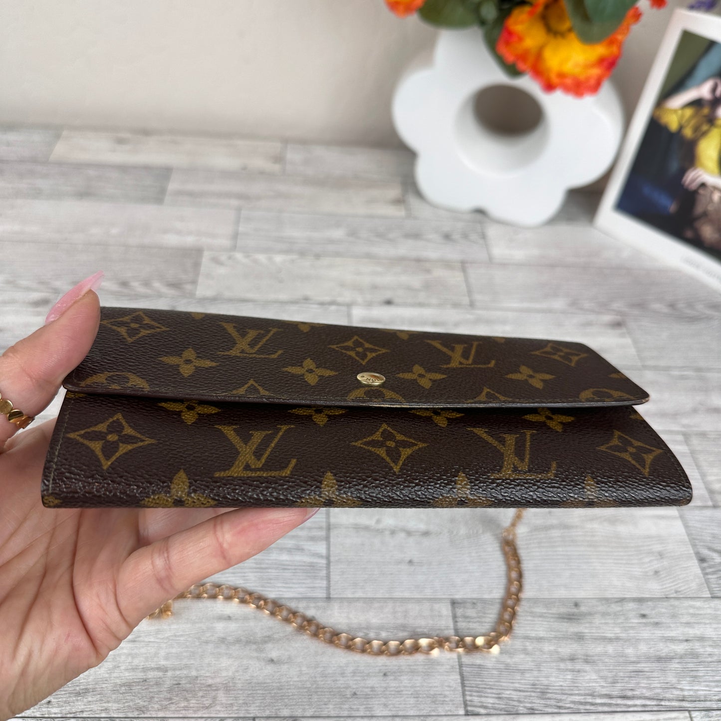 Louis Vuitton Vintage Monogram Sarah Wallet