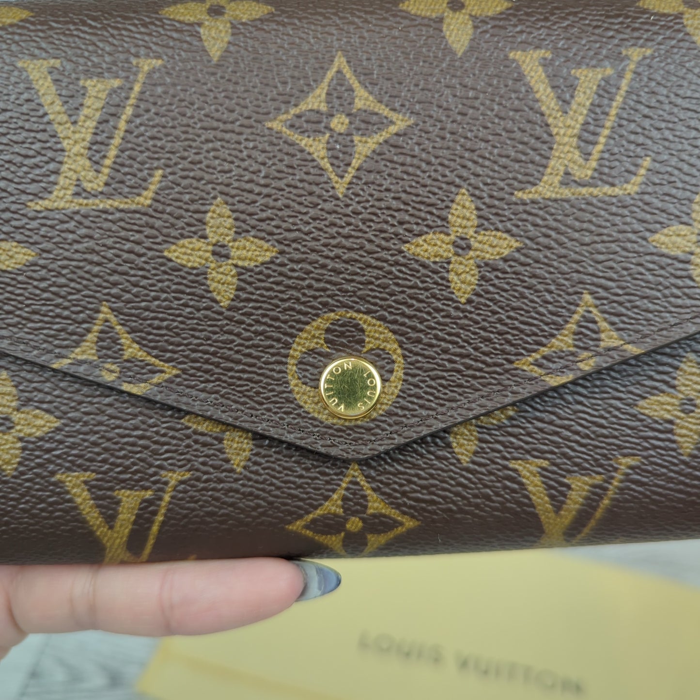 Louis Vuitton Monogram Sarah Wallet w/Crossbody WOC Kit