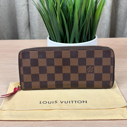 Louis Vuitton Damier Clemence Wallet Cherry