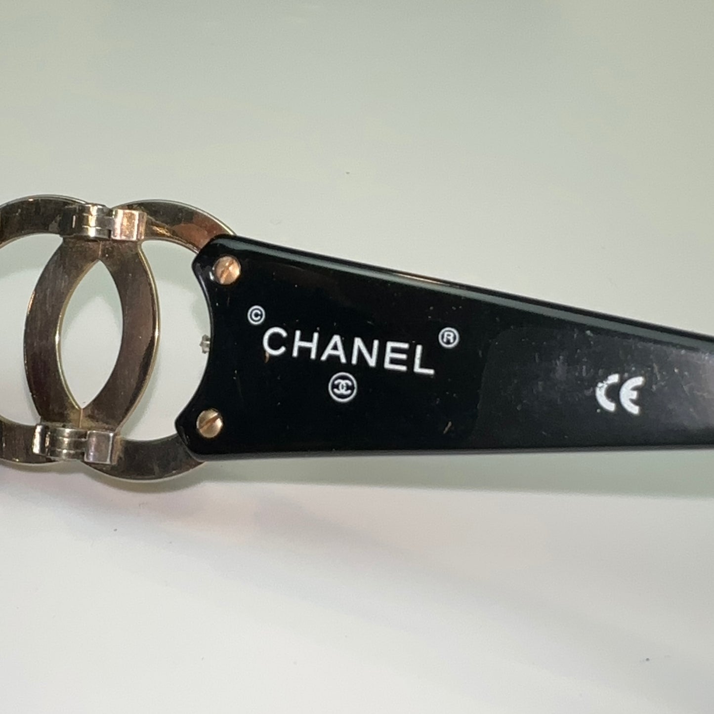 Chanel Vintage CC Logo Sunglasses 02461 Gold/Black