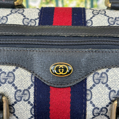 Gucci Navy Blue Boston Bag