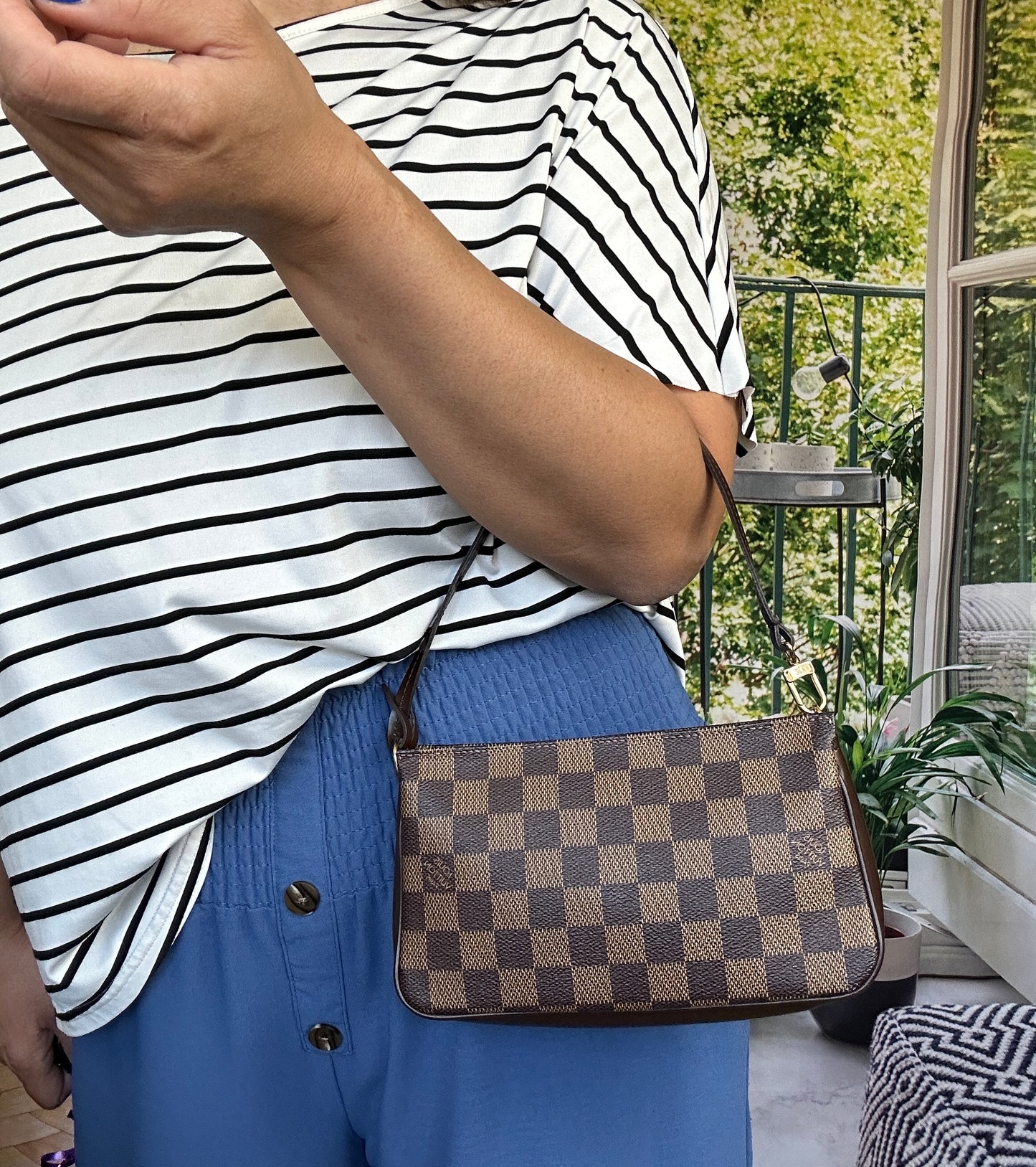 Louis Vuitton Damier Ebene Navona Pochette Accessories